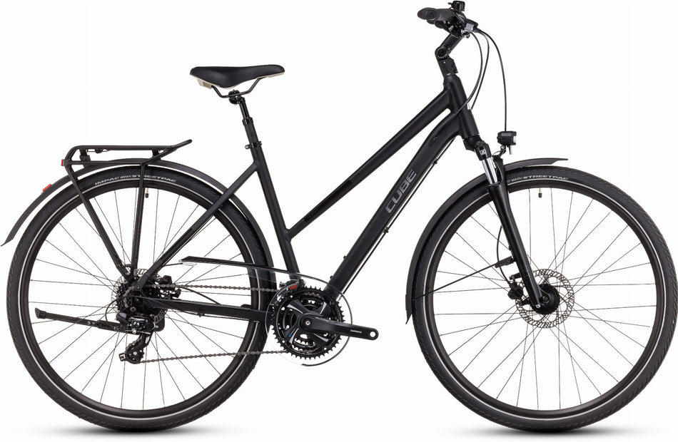 Cube Touring One Trekkingrad Trapeze 28" black´n´metal
