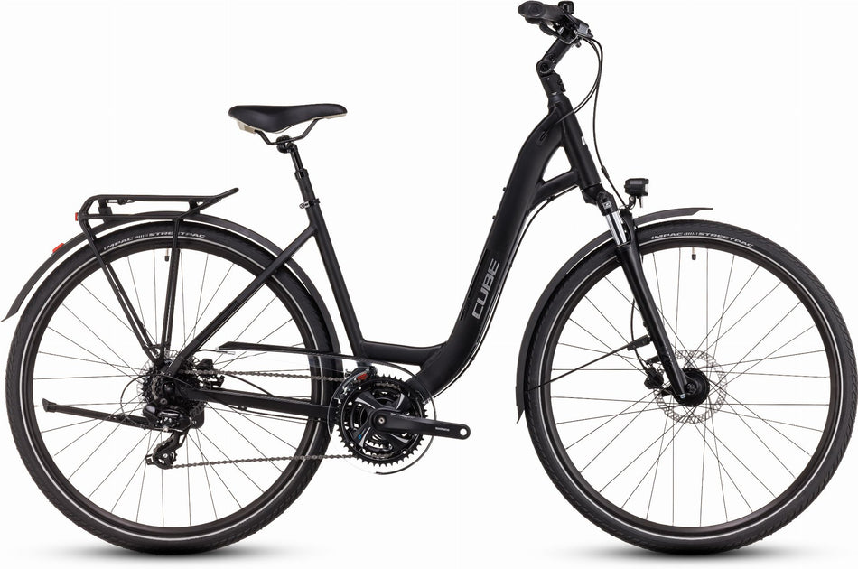 Cube Touring One Trekkingrad Easy Entry 28" black´n´metal