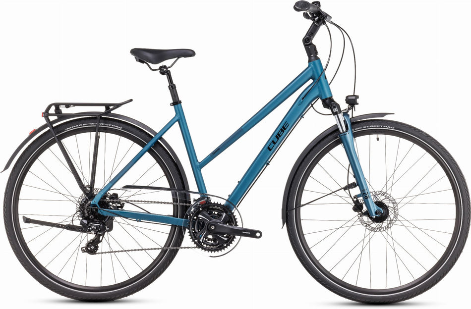 Cube Touring One Trekkingrad Trapeze 28" metalpetrol´n´green