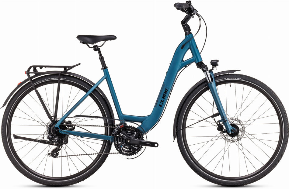 Cube Touring One Trekkingrad Easy Entry 28" metalpetrol´n´green