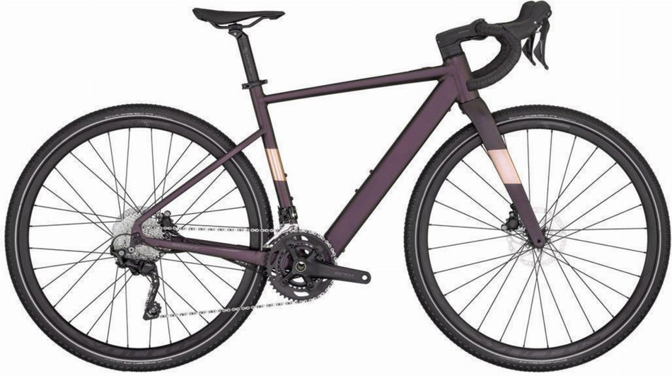 Scott Contessa Speedster Gravel eRIDE 25 250 Wh E-Bike Diamant 28" dark purple