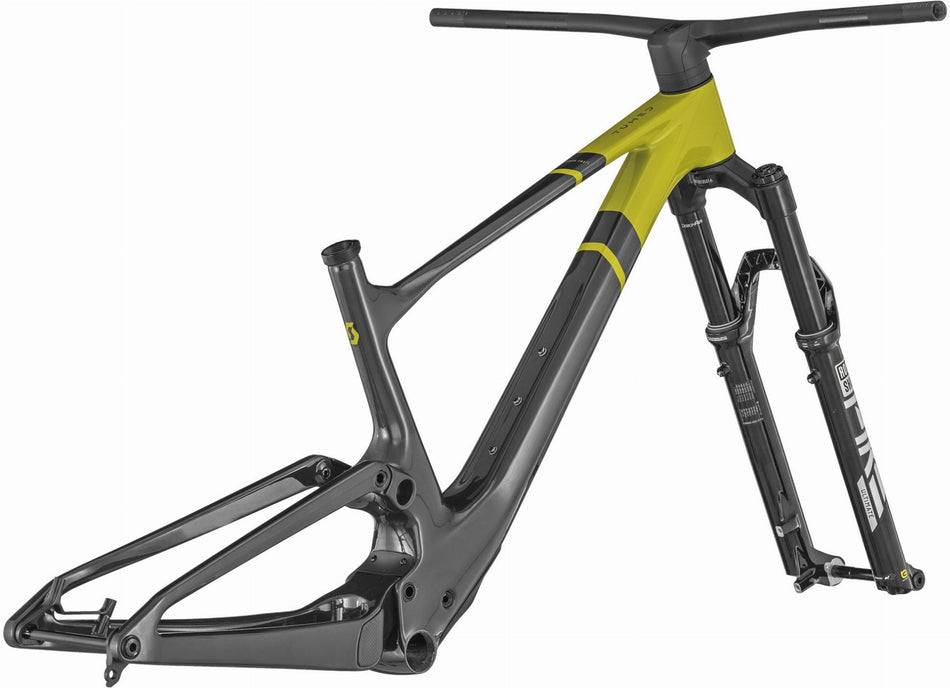 Scott Spark ST 900 Tuned HMF Rahmenset MTB-Fully raw carbon/savannah green/black
