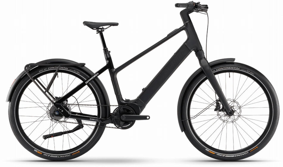 Winora iRide Pure R5f 400 Wh E-Bike Diamant 27,5" black - matt & gloss