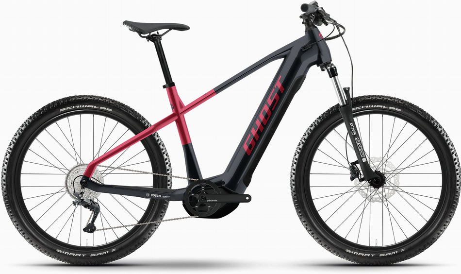 Ghost E-Teru Universal 625 Wh E-Bike Hardtail Diamant 29" black/metallic rust red - glossy