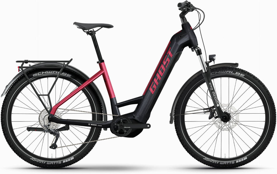 Ghost E-Teru Universal EQ 625 Wh E-Bike Wave 27,5" black/metallic rust red - glossy