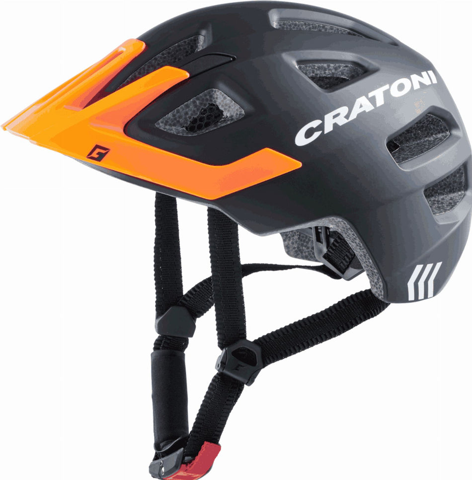 Cratoni Maxster Pro Kinder-Helm black-orange matt