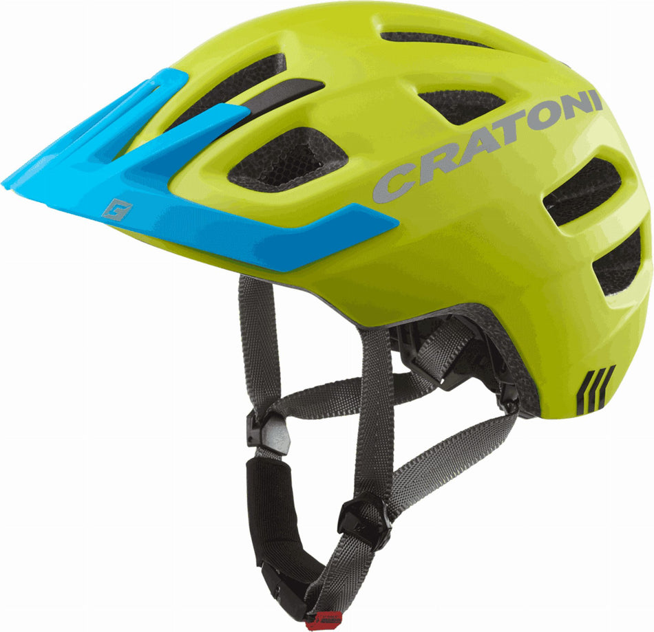 Cratoni Maxster Pro Kinder-Helm lime-blue matt