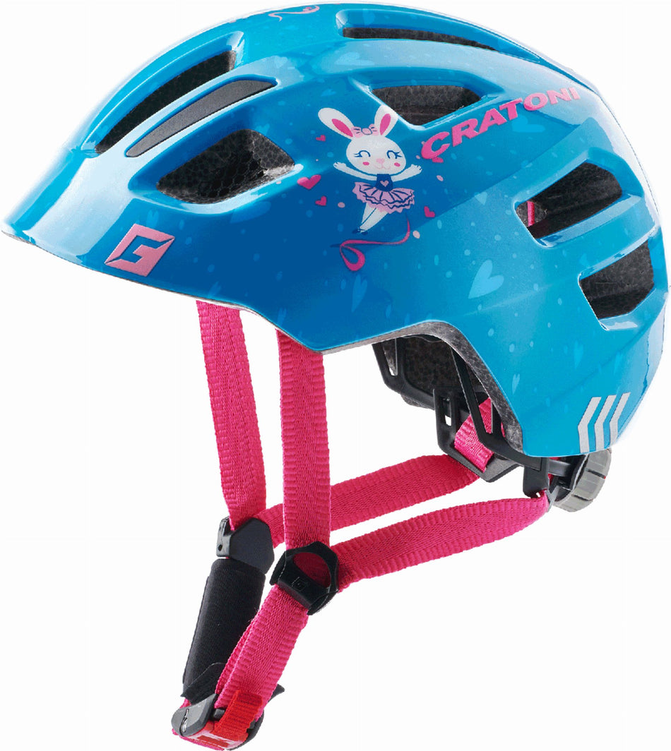 Cratoni Maxster Kinder-Helm bunny blue glossy