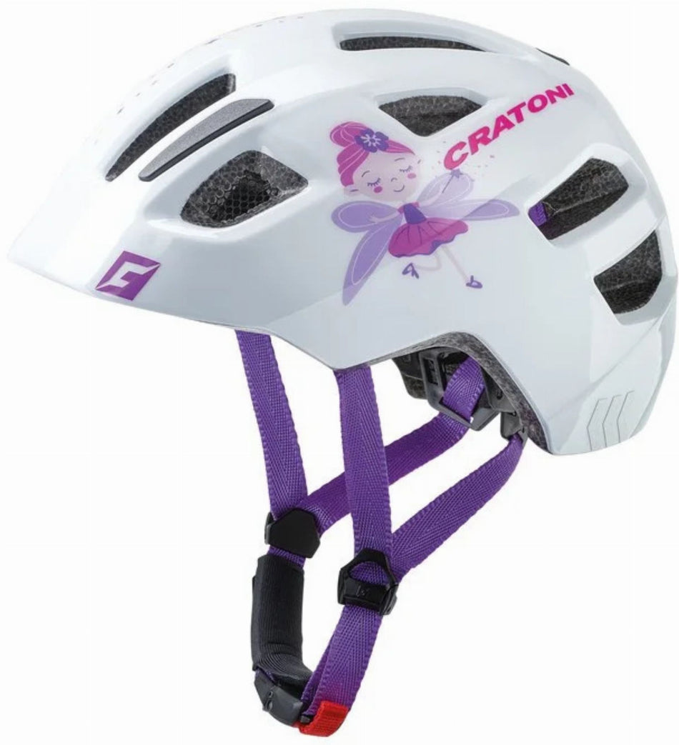 Cratoni Maxster Kinder-Helm fay white glossy