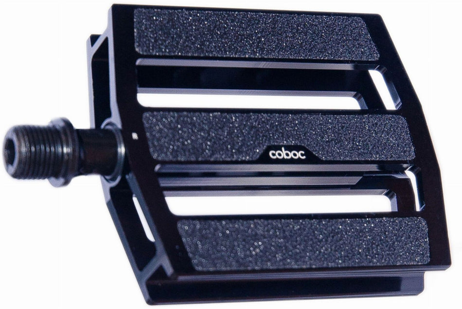Coboc URB Pedale-Set mit Griptape, CNC-gefräst schwarz