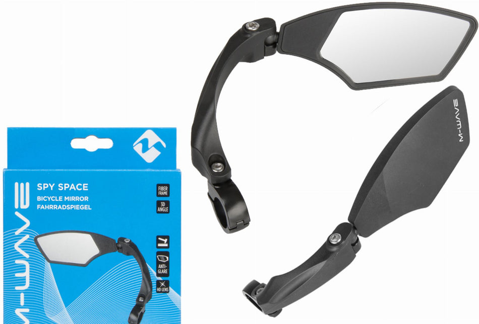 M-Wave Spy Space Rückspiegel für Lenker rechts Ø 22,2mm