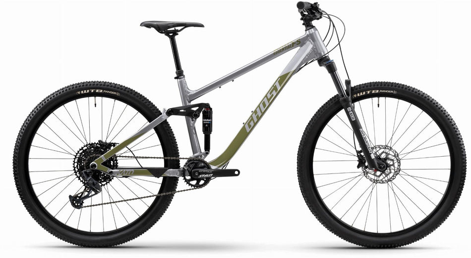 Ghost Kato FS Essential MTB-Fully pearl gray/light kaki - glossy