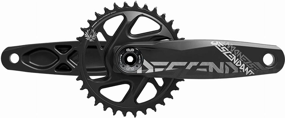 SRAM Truvativ Kurbelgarnitur Descendant All Downhill DUB83 10/11-fach Direct Mount 34T ohne Innenlager, X-Syn2 schwarz