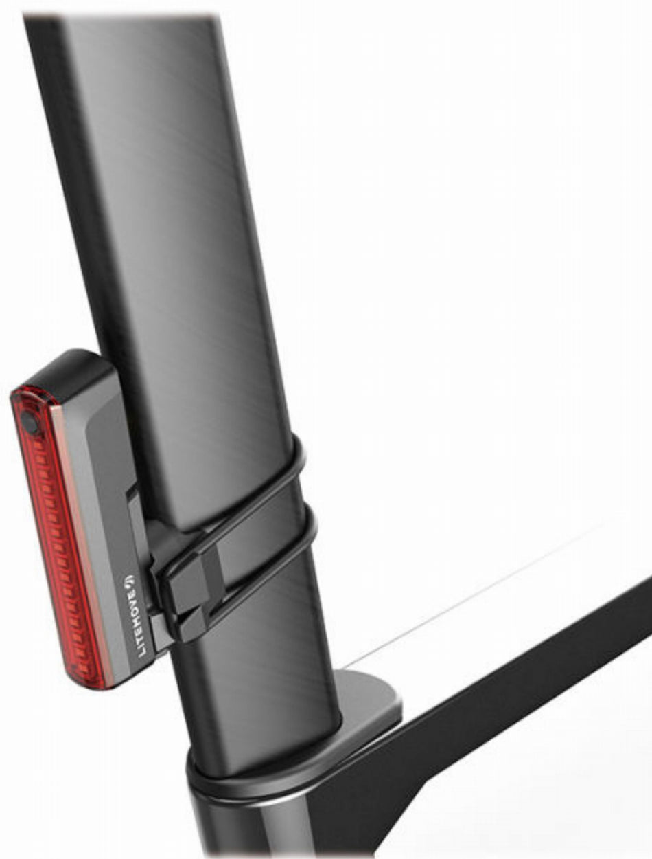 Litemove Rücklicht Sattelstütze, USB, TL03, Magnet/Silikonbandbefestigung 34 + 42mm