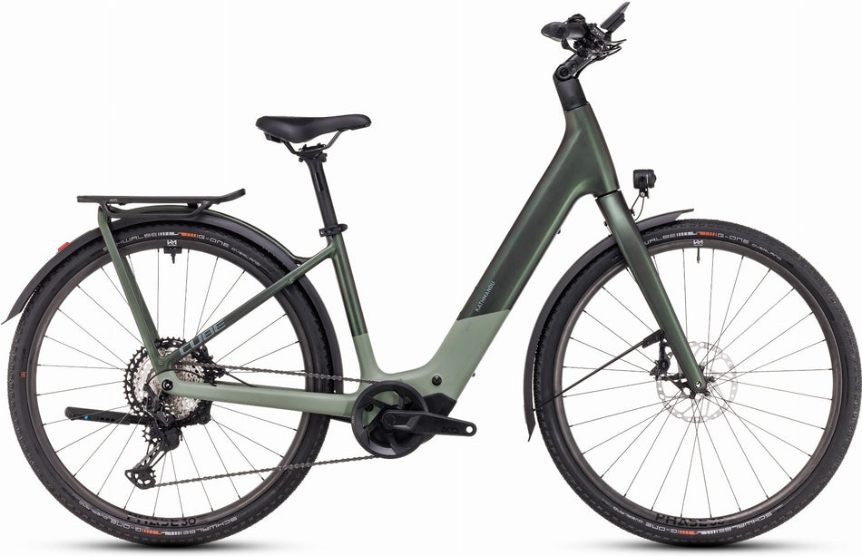 Cube Kathmandu Hybrid C:62 SLT 400 Wh E-Bike Easy Entry 28" stellar´n´origanogreen