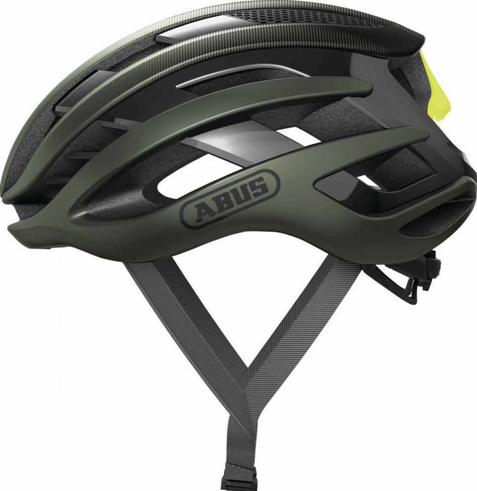 Abus AirBreaker Rennrad-Helm olive green