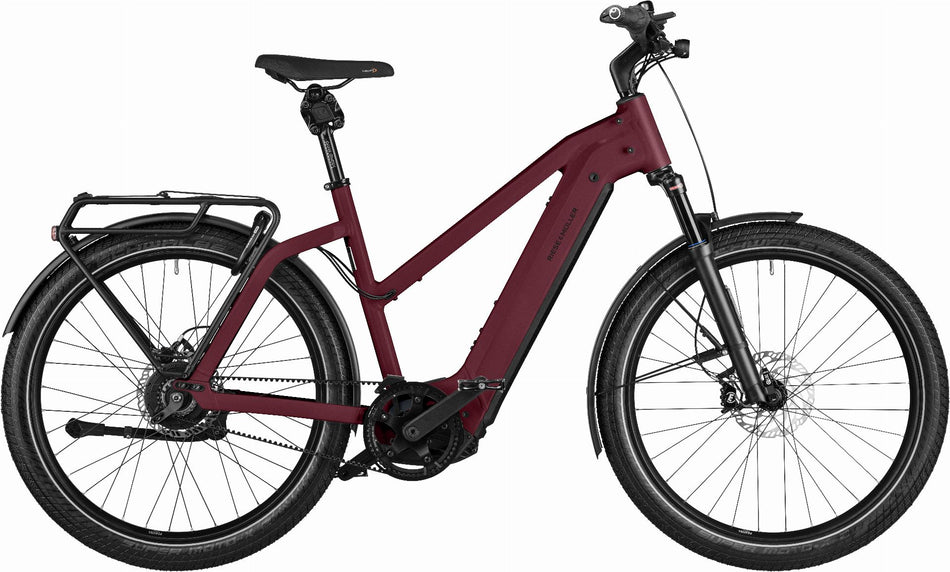 Riese & Müller Charger4 Mixte GT vario 750 Wh E-Bike Trapez 27,5" dark red matt 46 cm