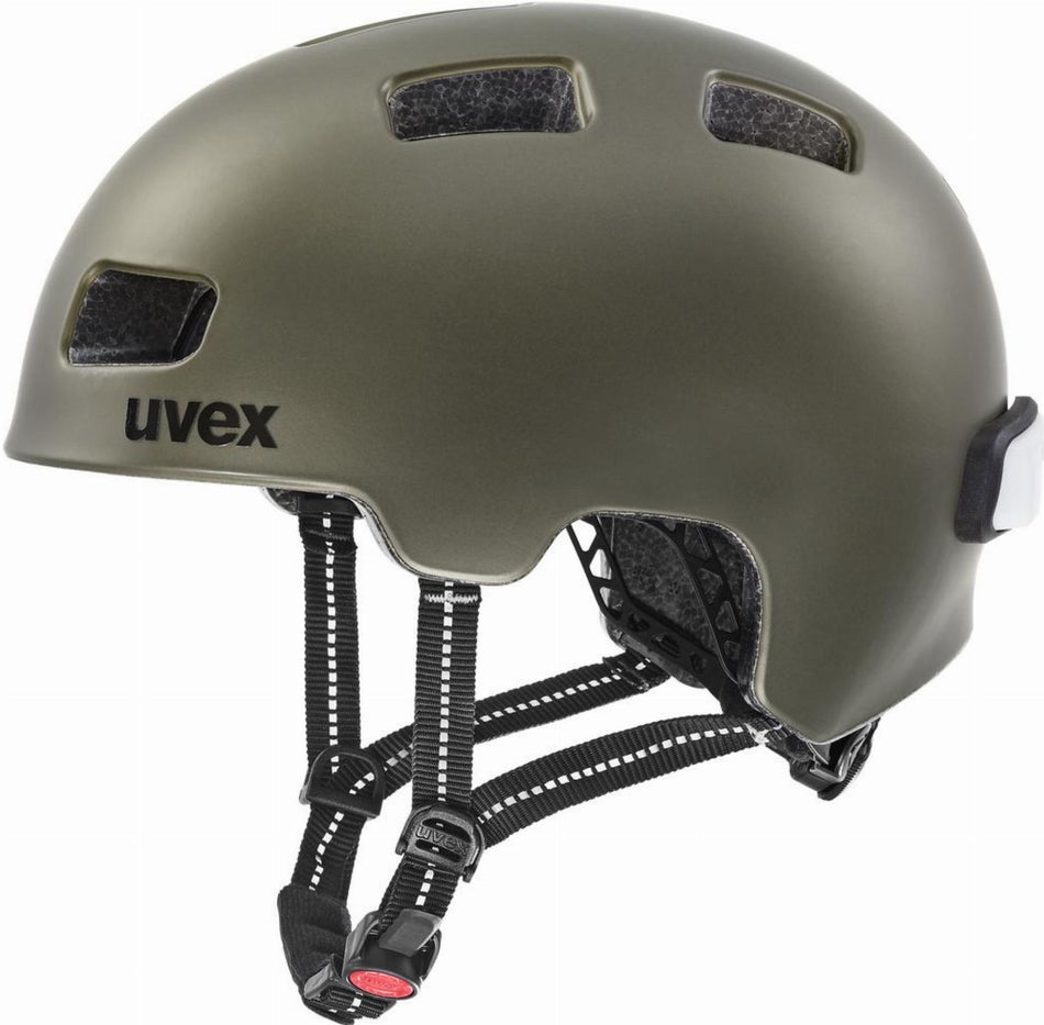 Uvex City 4 Helm green smoke matt