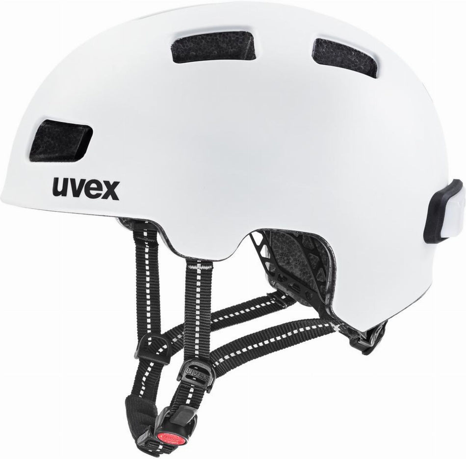 Uvex City 4 Helm white skyfall matt