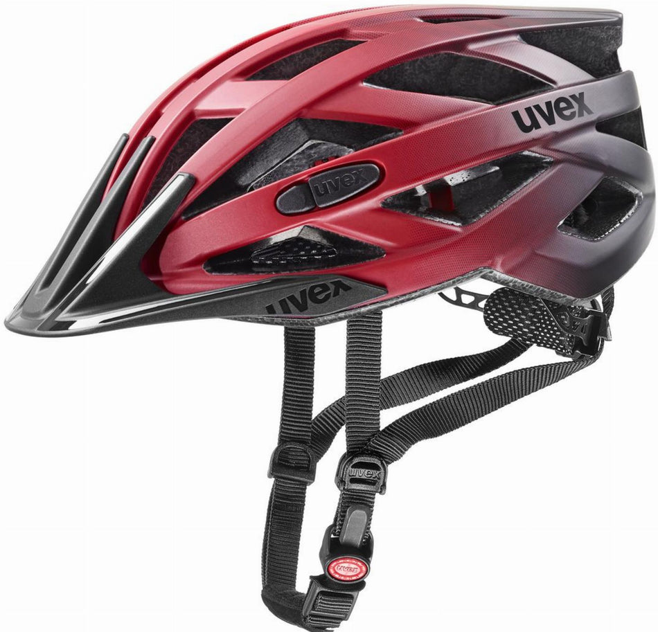 Uvex I-VO CC Helm red-black matt