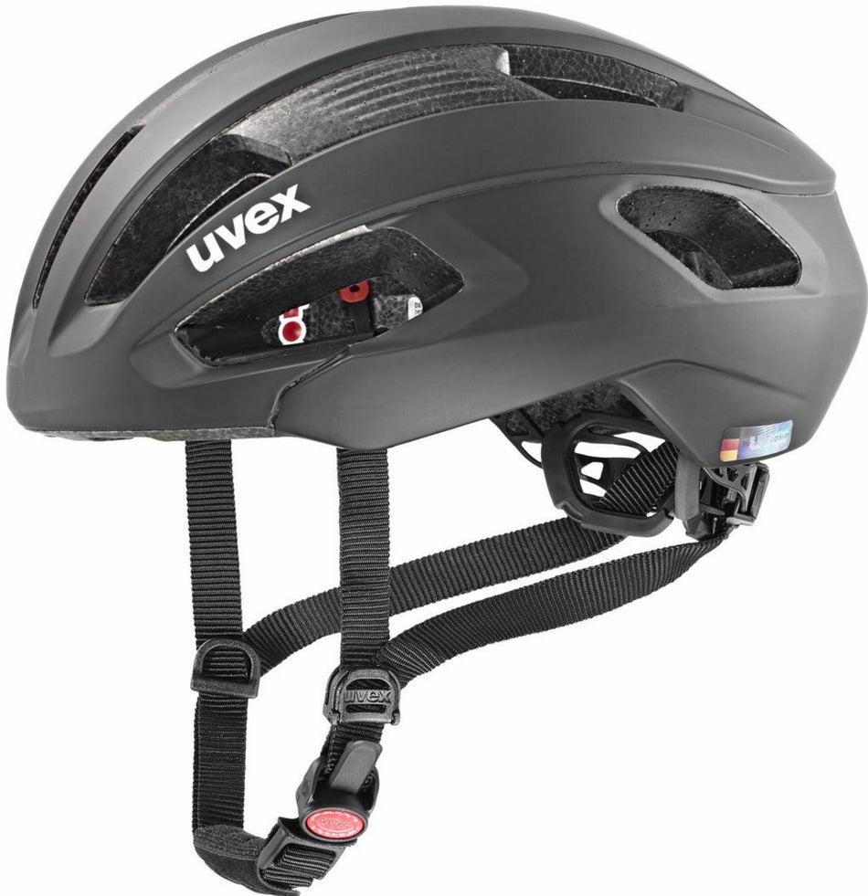 Uvex Rise CC Rennrad-Helm all black matt