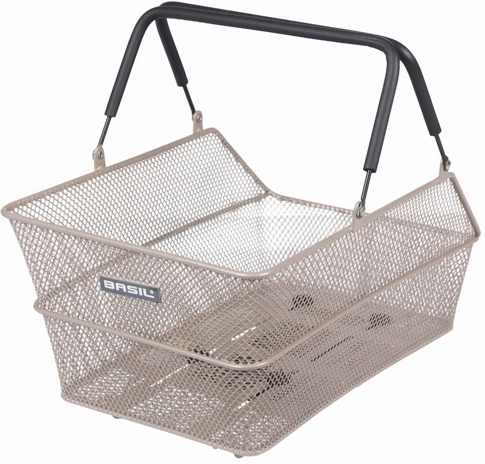 Basil Cento MIK 2.0 Gepäckträgerkorb nude metallic 22 L