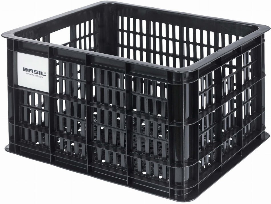 Basil Crate M MIK 2.0 Kunststoff-Fahrradkasten schwarz 29.5 L