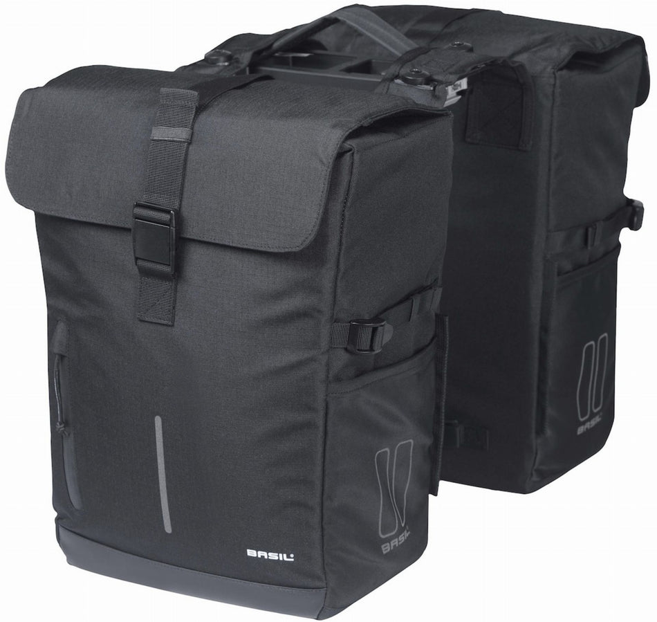 Basil Move MIK 2.0 Doppelpacktasche schwarz 30 L