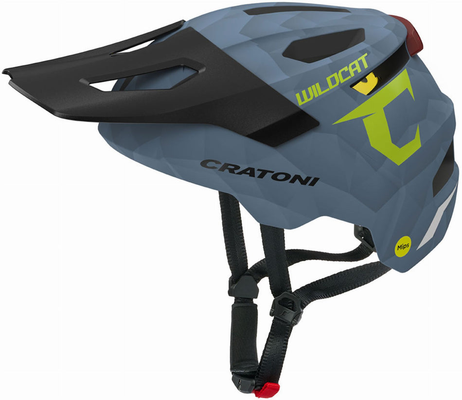 Cratoni WildCat Mips Kinder-Helm steelblue matt S/M (49-56 cm)