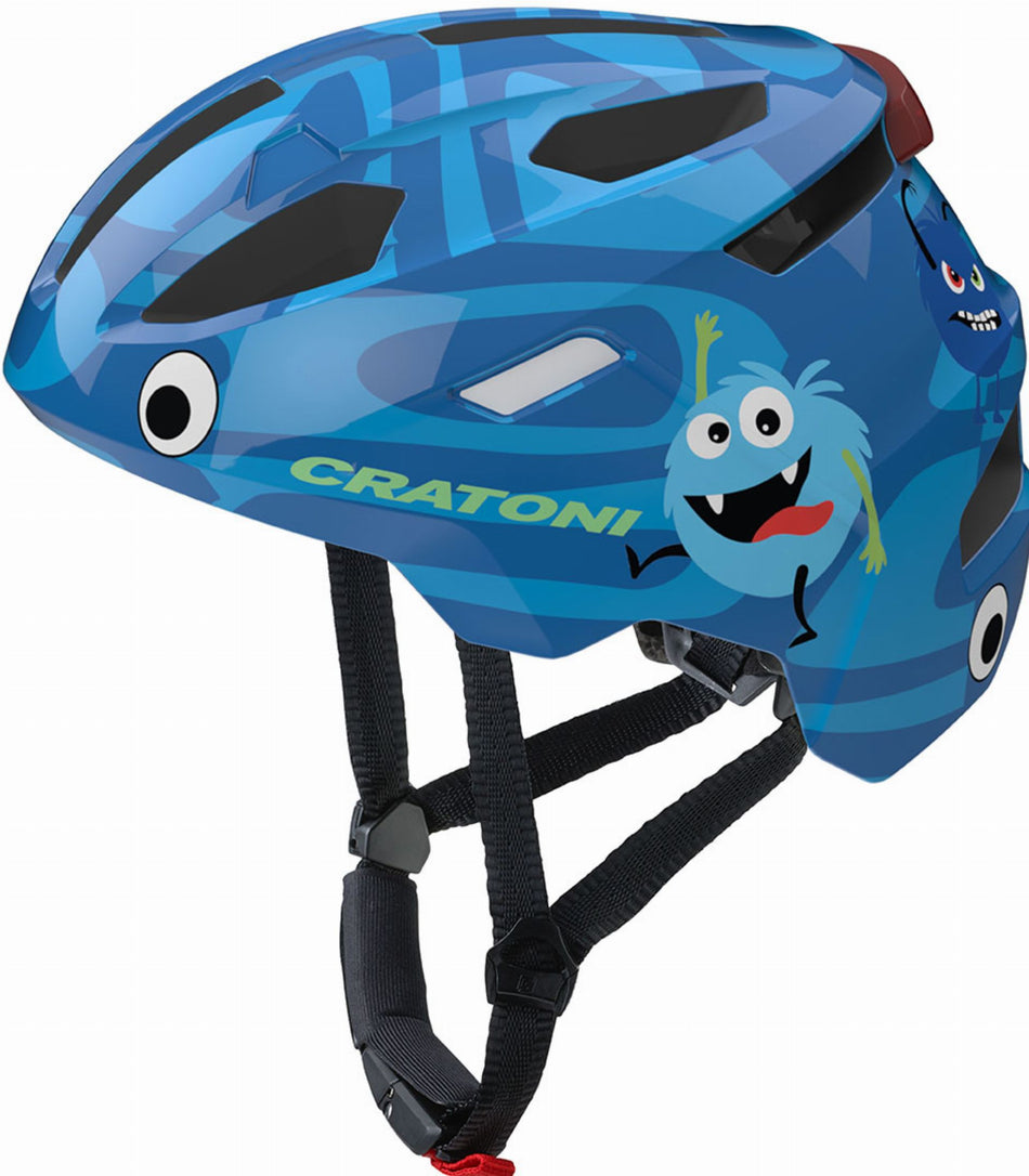 Cratoni FunCat Kinder-Helm monster blue glossy S/M (49-56 cm)