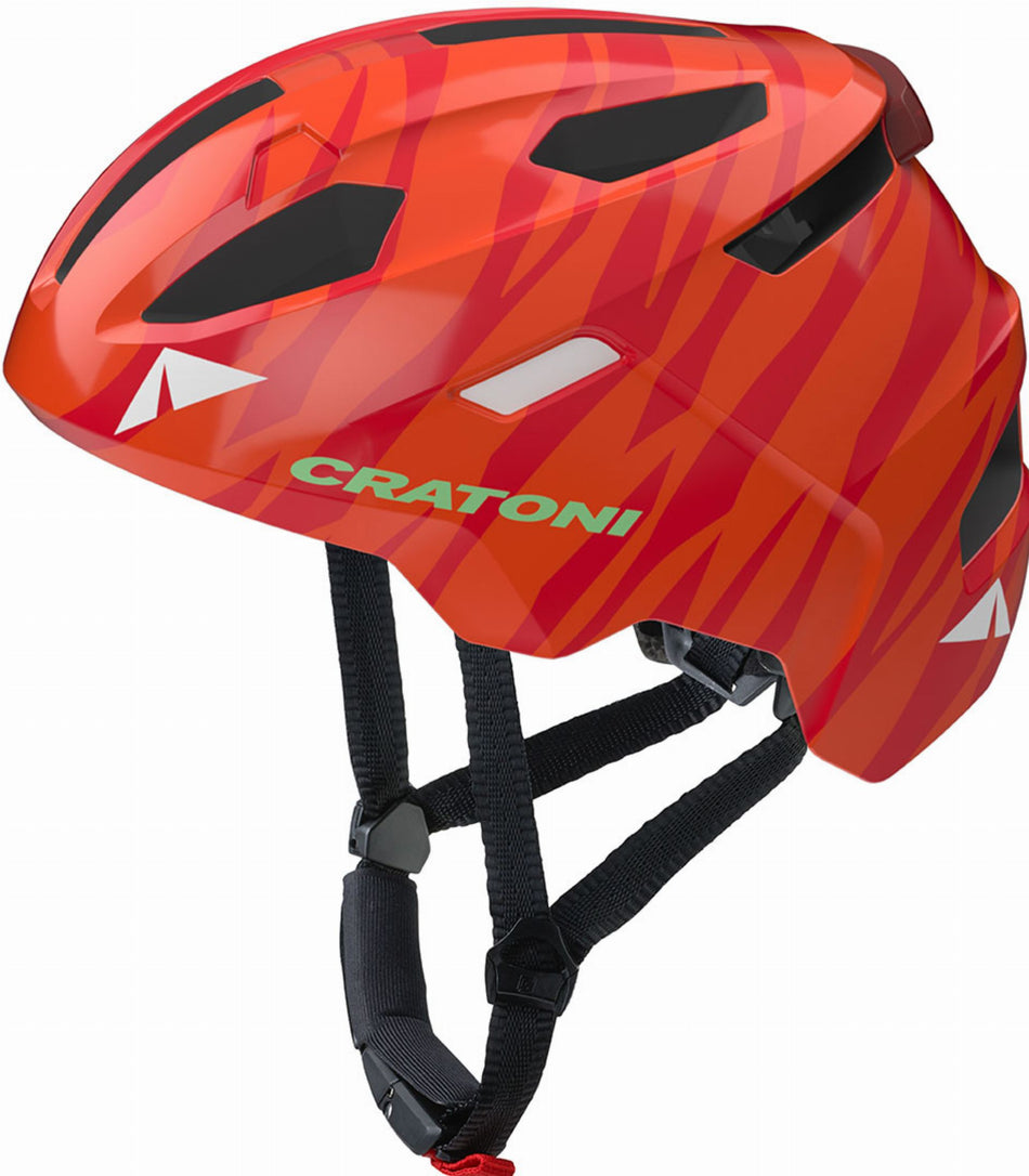Cratoni FunCat Kinder-Helm safari red glossy S/M (49-56 cm)
