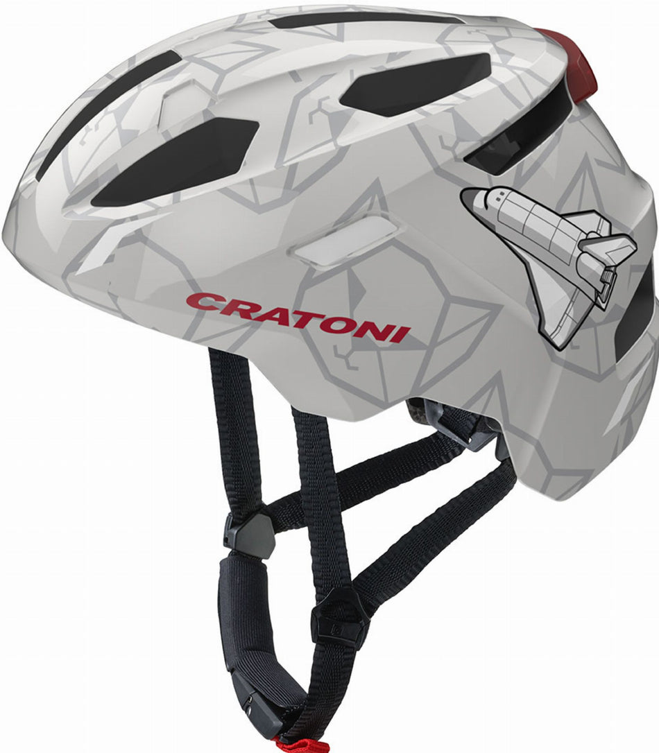Cratoni FunCat Kinder-Helm spacecat stone glossy S/M (49-56 cm)