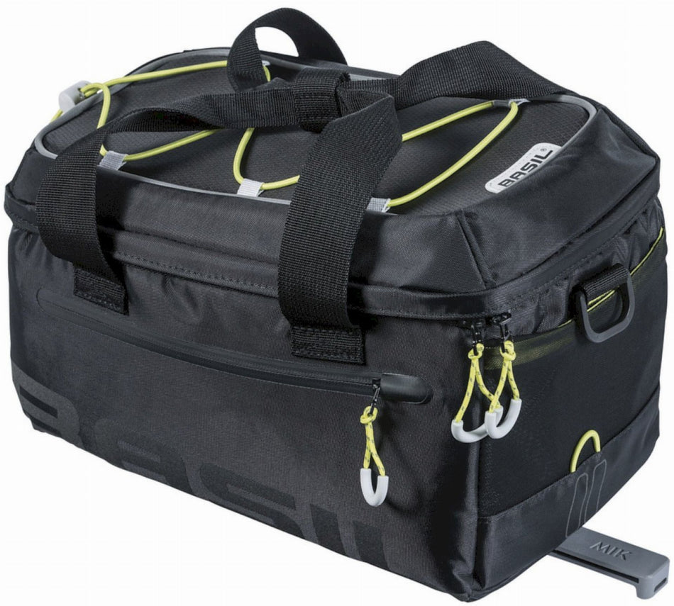 Basil Miles Trunkbag MIK 2.0 Gepäckträgertasche schwarz/lime 7 L