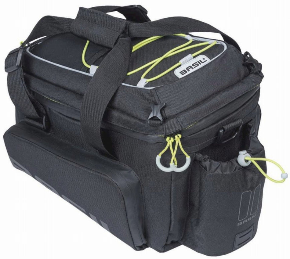 Basil Miles Trunkbag XL Pro MIK 2.0 Gepäckträgertasche schwarz/lime 9 L - 36 L