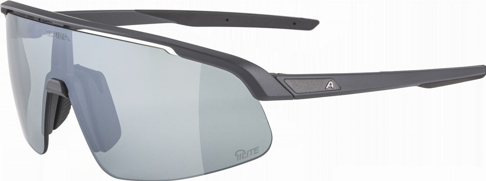 Alpina Turbo Pro S Q-Lite Sportbrille midnight-grey matt/mirror silver one size