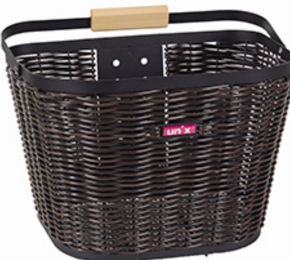 Unix Bettino Vorderradkorb schwarz/braun 16 L
