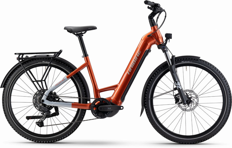 Haibike Trekking 4 720 Wh E-Bike Wave 27,5" orange/silver glänzend