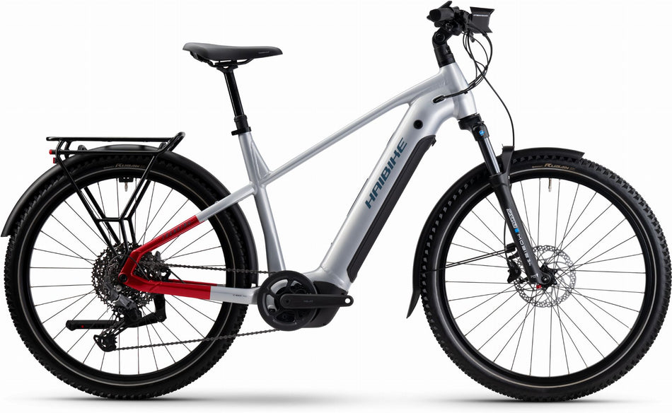 Haibike Trekking 7 800 Wh E-Bike Diamant 27,5" soft grey/red/blue glänzend