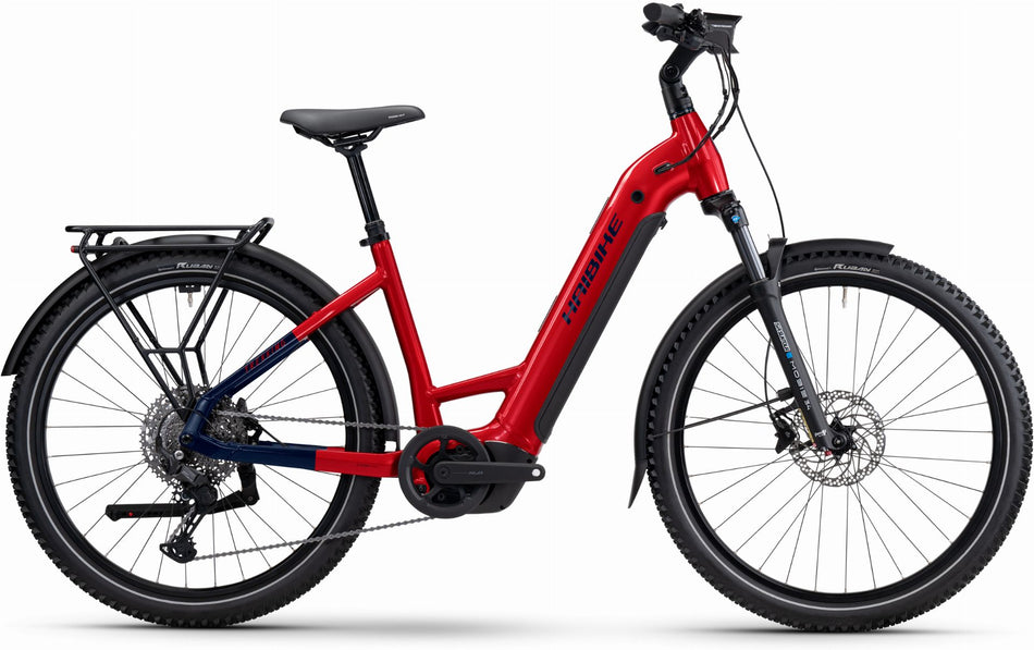 Haibike Trekking 7 800 Wh E-Bike Wave 27,5" dynamite red/blue glänzend