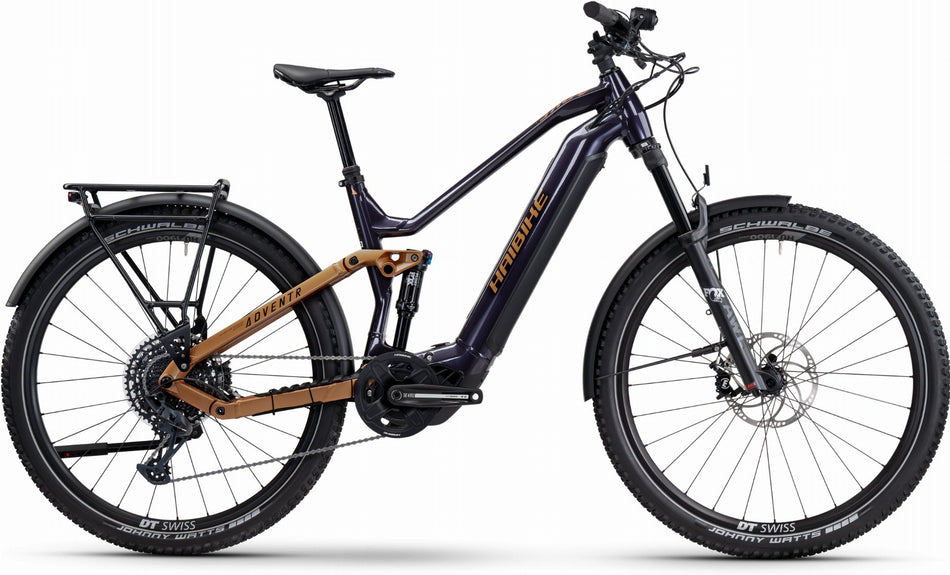 Haibike Adventr SE 720 Wh E-Bike Fully 29" purple/cognac glänzend