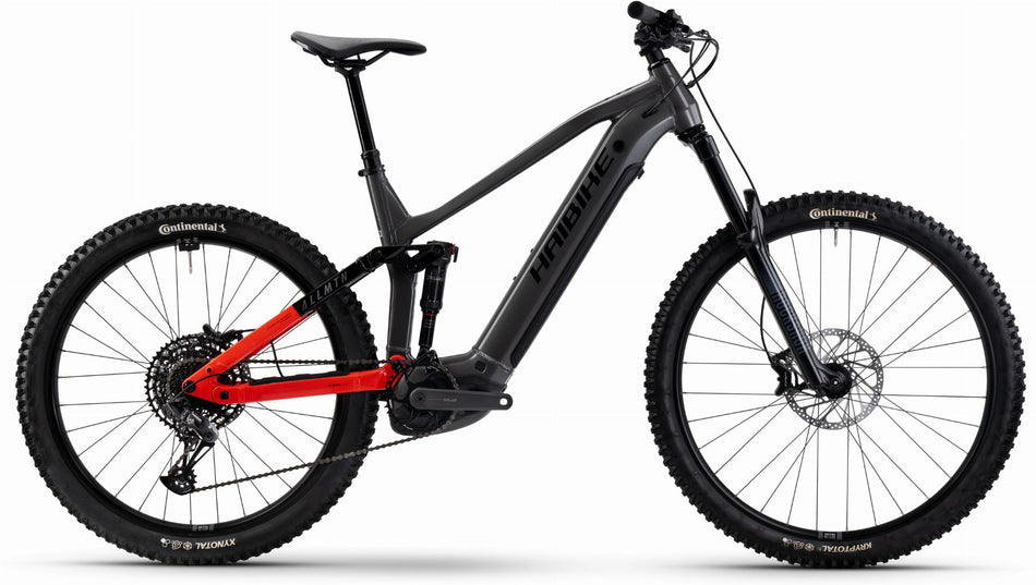 Haibike AllMtn 4 800 Wh E-Bike Fully 29" silver/red/black glänzend