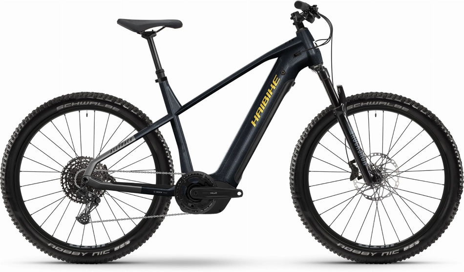 Haibike AllTrack 10 800 Wh E-Bike Hardtail Diamant 29" blue/titan/yellow glänzend