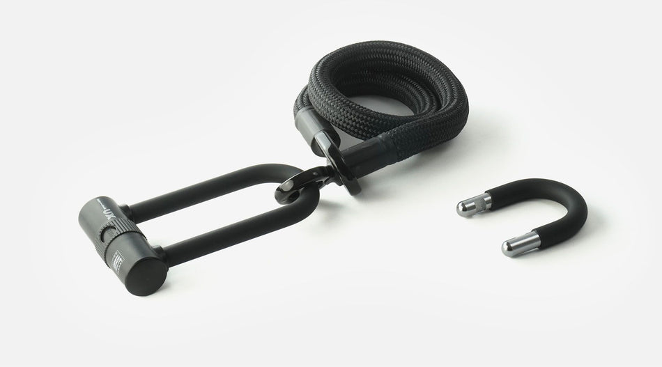 tex-lock eyelet Textilschloss mit Ösen inkl. U/X Bundle Bügelschloss