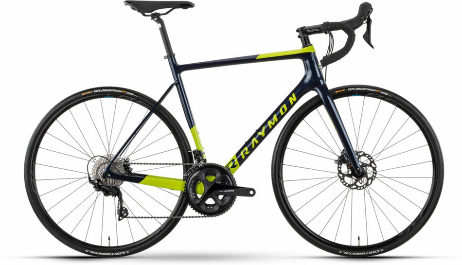 Raymon RaceRay 7.0 Rennrad Diamant 28" dark blue/lime green