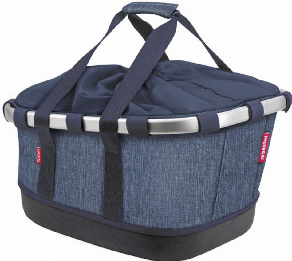 KLICKfix Bikebasket GT Gepäckträgertasche mit UNIKLIP 2  Twist Blue 21 L