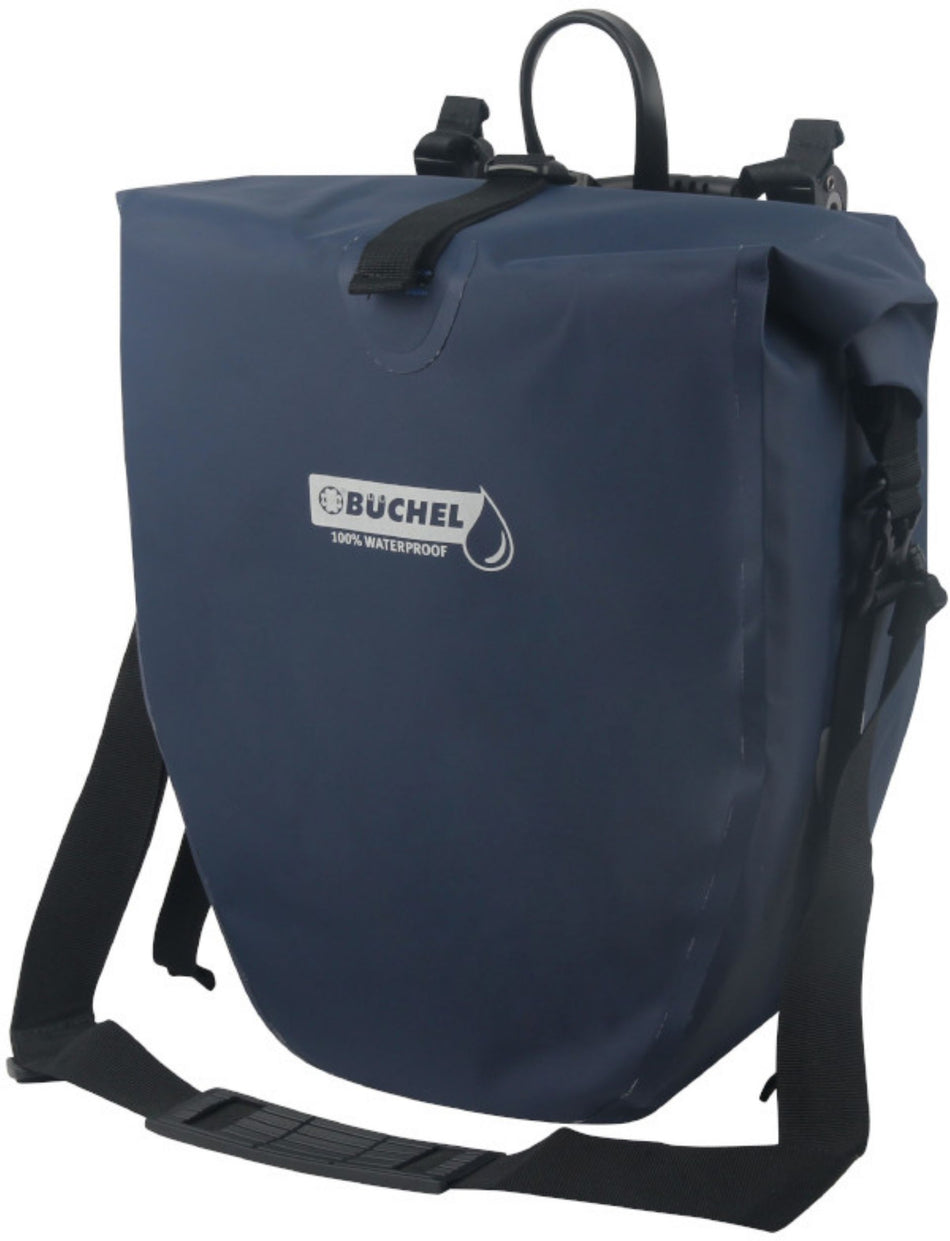 Büchel Gepäckträgertasche 100 % Wasserdicht inkl. Halterungssystem dress blues 25,4 L