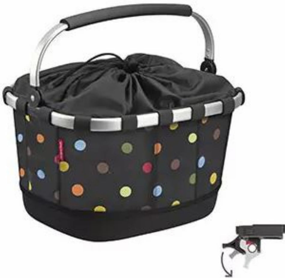 Klickfix Reisenthel Carrybag GT Gepäckträgertasche mit Aluminumrahmen Uniklip 2 Dots