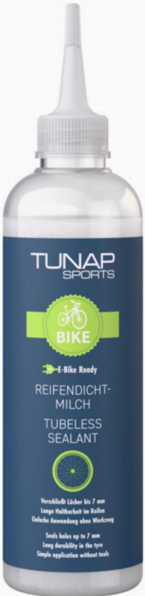 Tunap Sports Reifendichtmilch, Tubeless Dichtmittel 250ml
