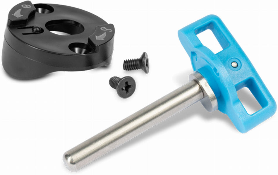 Cube Metall-Splint + Plastic Plate für Kinder Fahrradanhänger Double blau