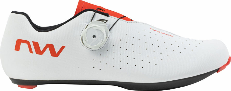 Northwave Sonic Plus Rennradschuhe white/red fluo